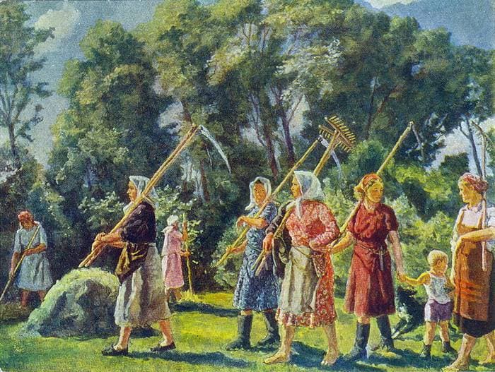 From mowing — Pyotr Konchalovsky