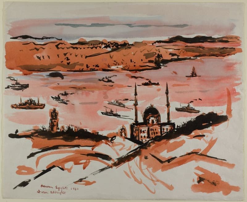 Nile River at Aswan, Egypt — Ivan Albright