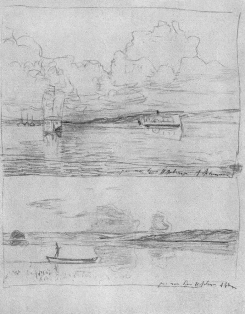 At Volga — Isaac Levitan