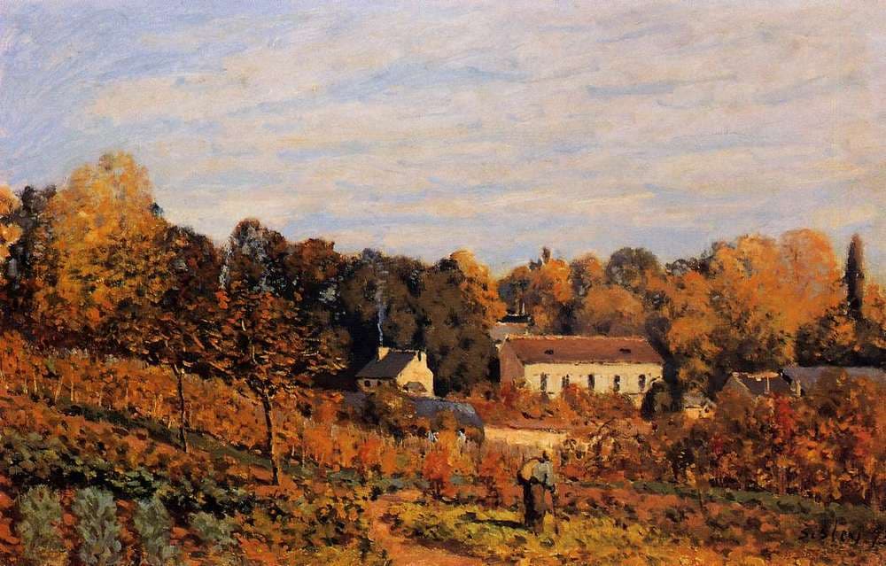 Kitchen Garden at Louveciennes — Alfred Sisley