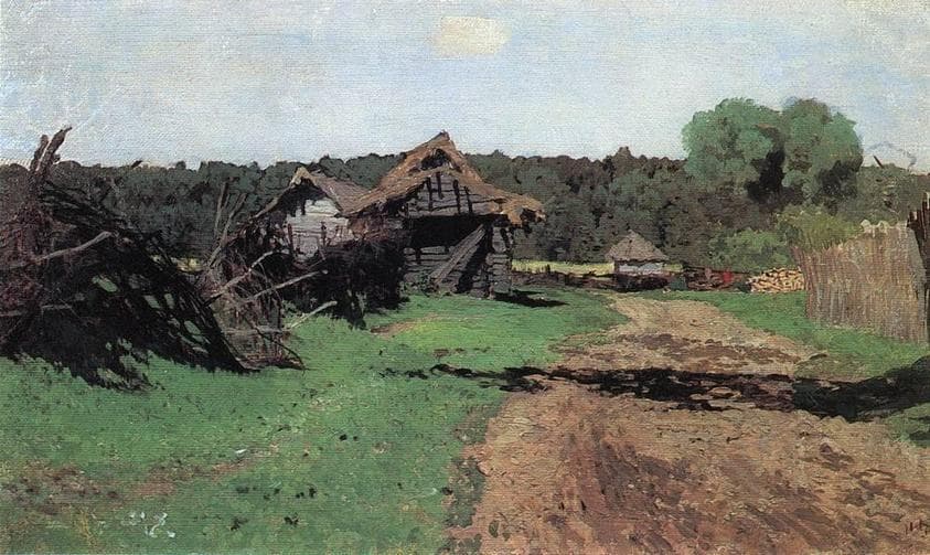 Entrance to the village — Isaac Levitan