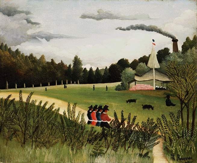 Park with Figures — Henri Rousseau