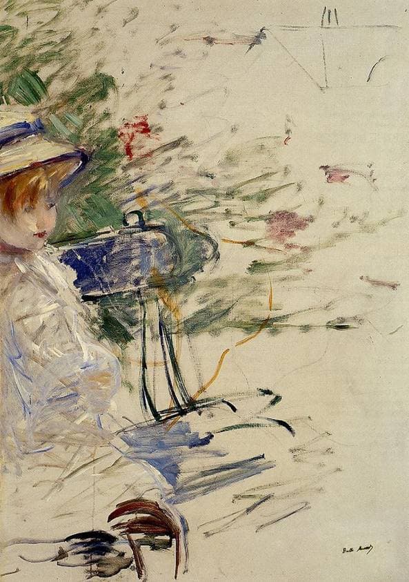 Little Girl in a Garden — Berthe Morisot