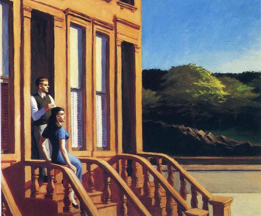 Sunlight on Brownstones — Edward Hopper