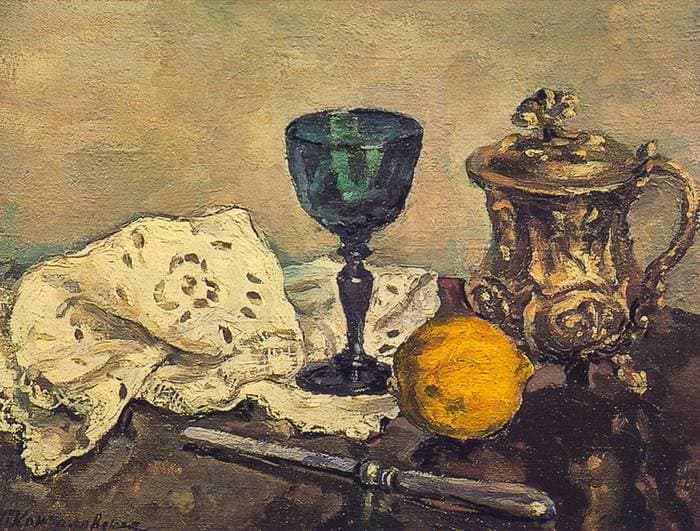Still Life. The green glass. — Pyotr Konchalovsky