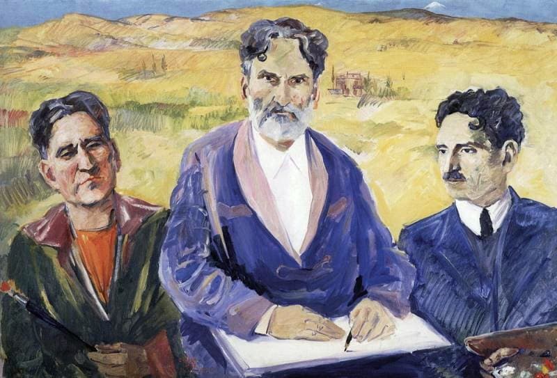 Self-portrait. Three ages. — Martiros Saryan