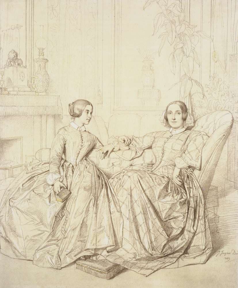 Countess Charles d'Agoult and her daughter Claire d'Agoult — Jean-Auguste-Dominique Ingres