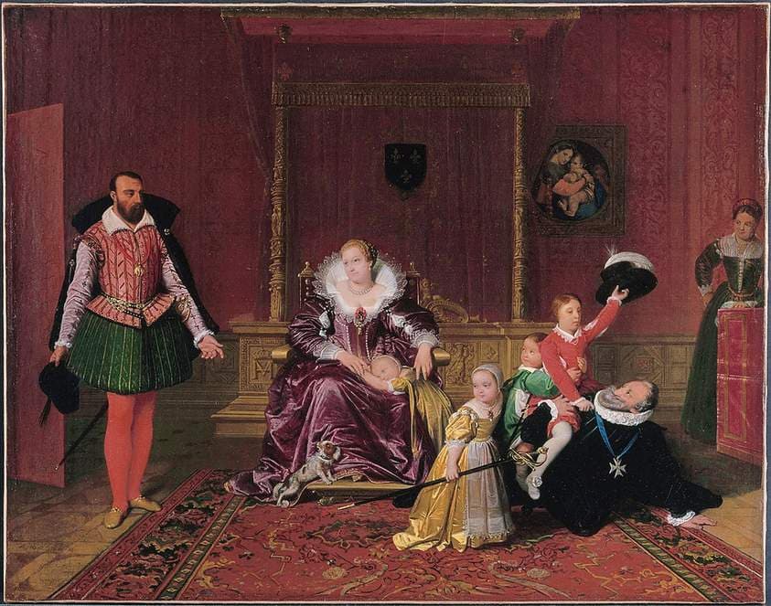 Henry IV Recieving The Ambassador of Spain — Jean-Auguste-Dominique Ingres