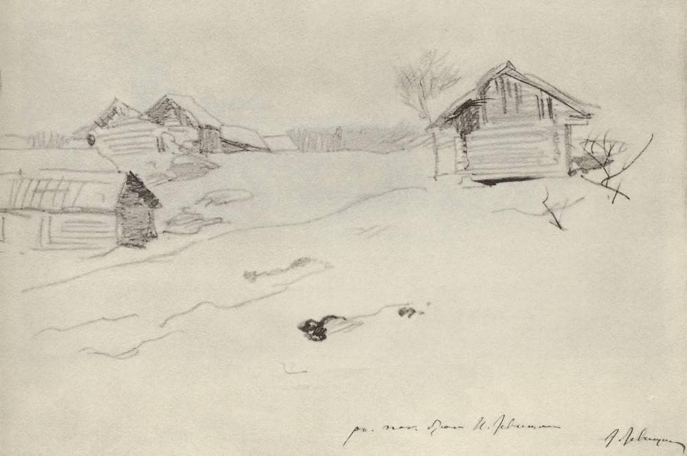 Little village — Isaac Levitan