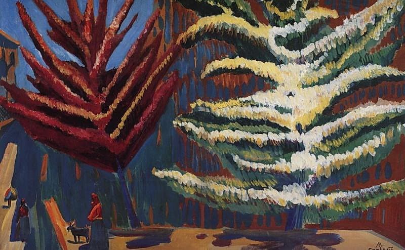 Trees in blossom — Martiros Saryan