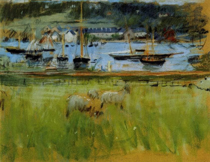 Harbor in the Port of Fecamp — Berthe Morisot