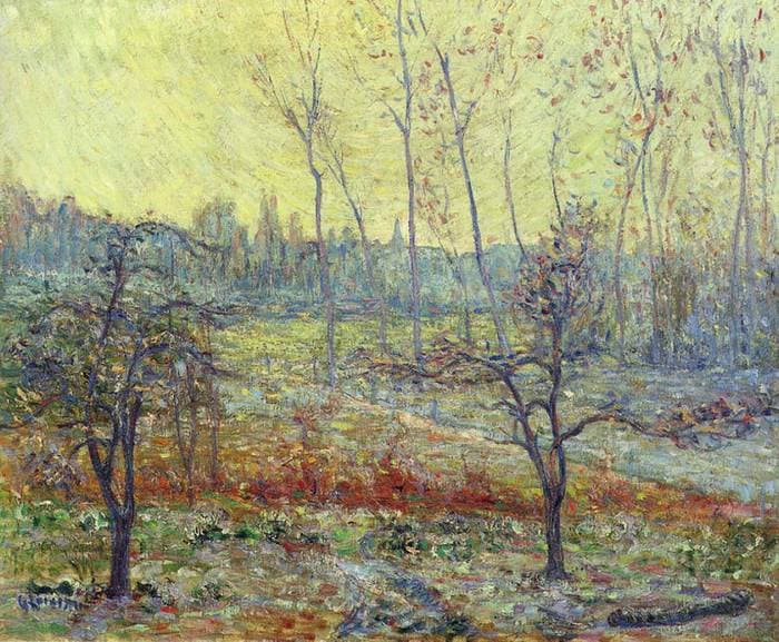 Landscape in Winter with Fog — Gustave Loiseau