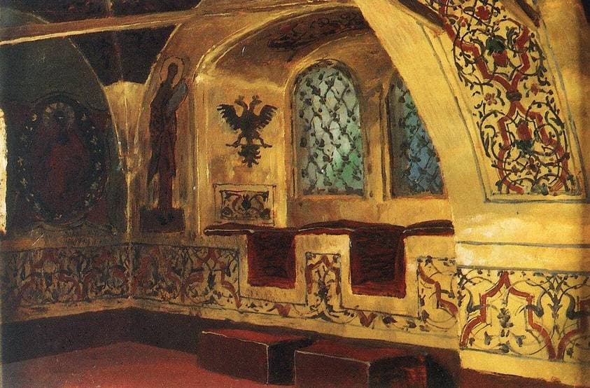 Golden Tsarina's Chamber. Window. — Vasily Polenov