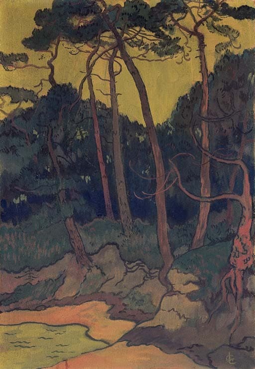 Pines on the shore — Georges Lacombe