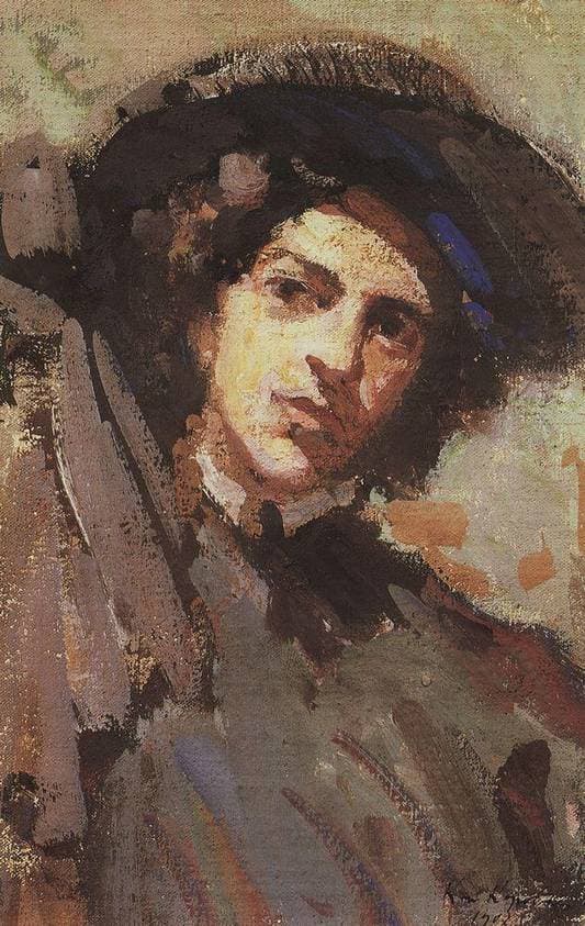 Portrait of Nadezhda Komarovskaya — Konstantin Korovin
