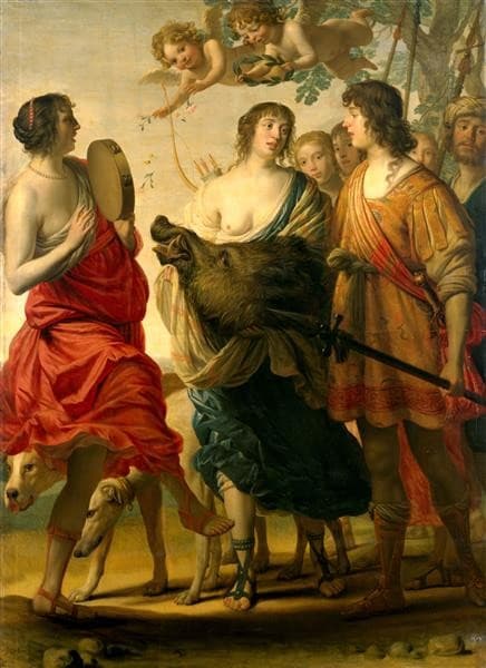 Meleager und Atalante — Gerard van Honthorst