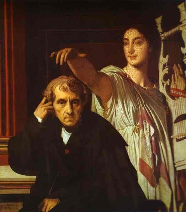 Luigi Cherubini and the Muse of Lyric Poetry — Jean-Auguste-Dominique Ingres