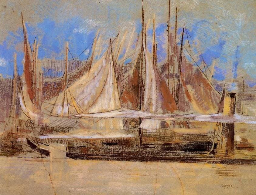 Yachts at Royan — Odilon Redon