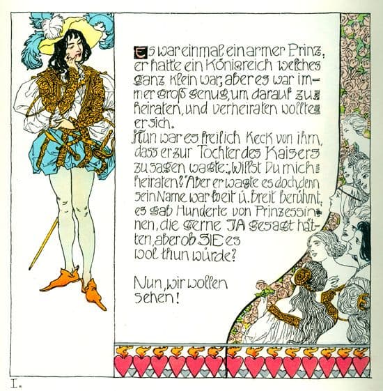 Die Prinzessin Und Der Schweinehirt 1 — Heinrich Lefler