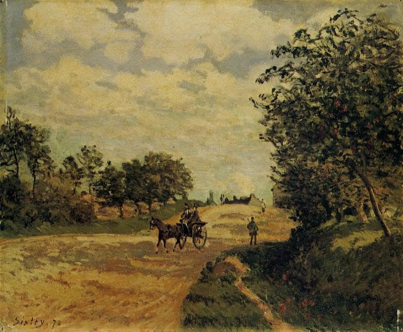The Road from Mantes to Choisy le Roi — Alfred Sisley