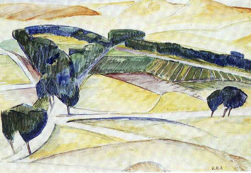 Landscape at Toledo — Diego Rivera