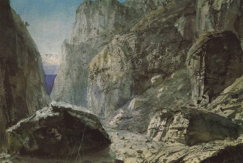 The gorge of the Rocky Mountains — Vasily Polenov