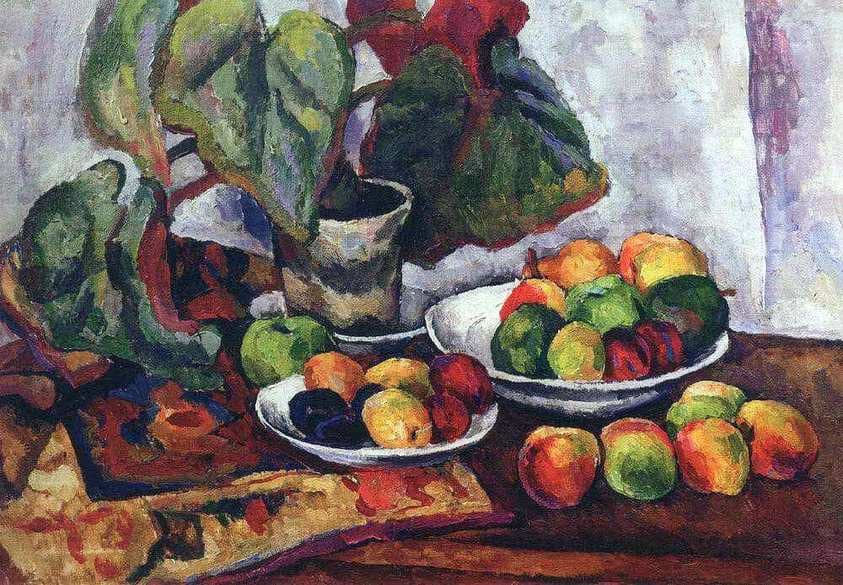 Still Life with Begonia — Pyotr Konchalovsky