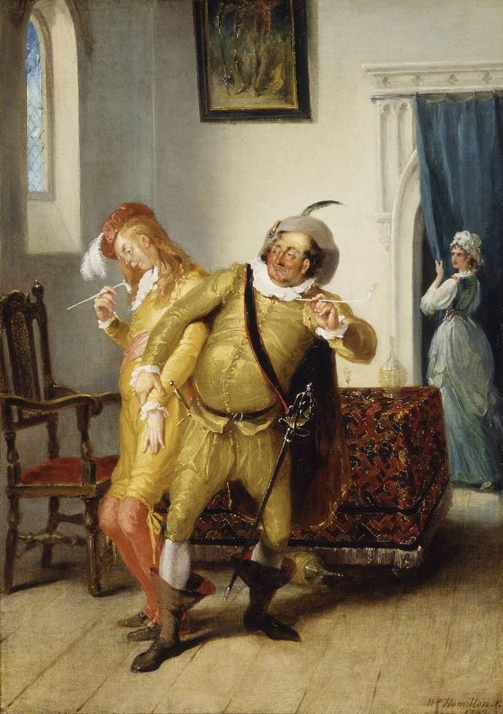 The carousing of Sir Toby Belch and Sir Anthony Aguecheek — William Hamilton