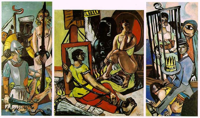 Triptych of the Temptation of St. Anthony — Max Beckmann