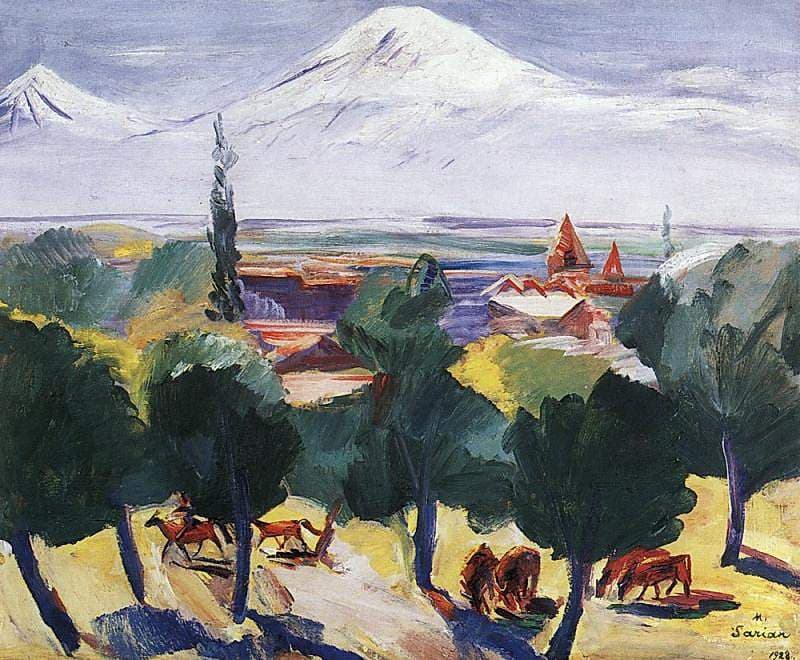Autumn hazy day — Martiros Saryan