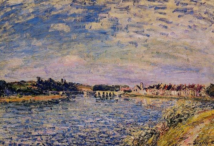 Saint Mammes Evening — Alfred Sisley