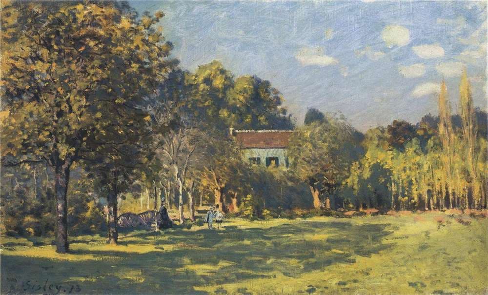 A Park in Louveciennes — Alfred Sisley