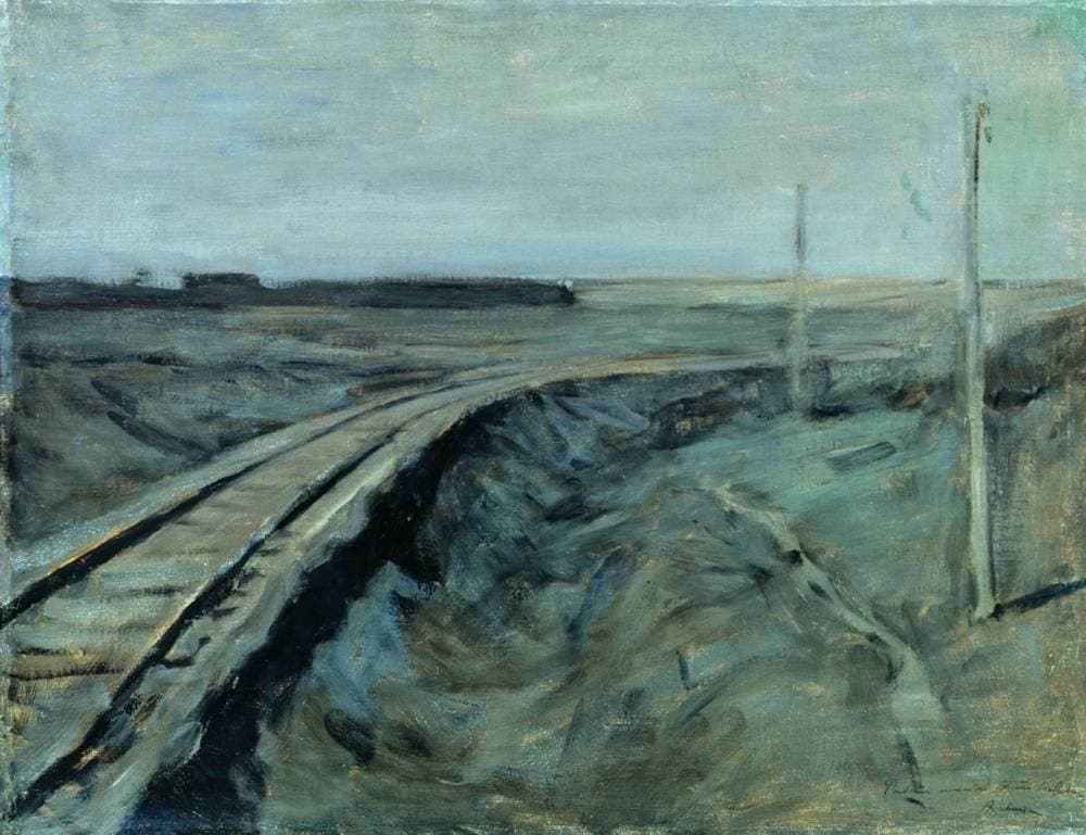 Railroad tracks — Isaac Levitan