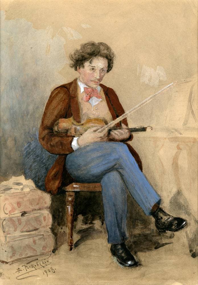 Violinist — Vladimir Makovsky