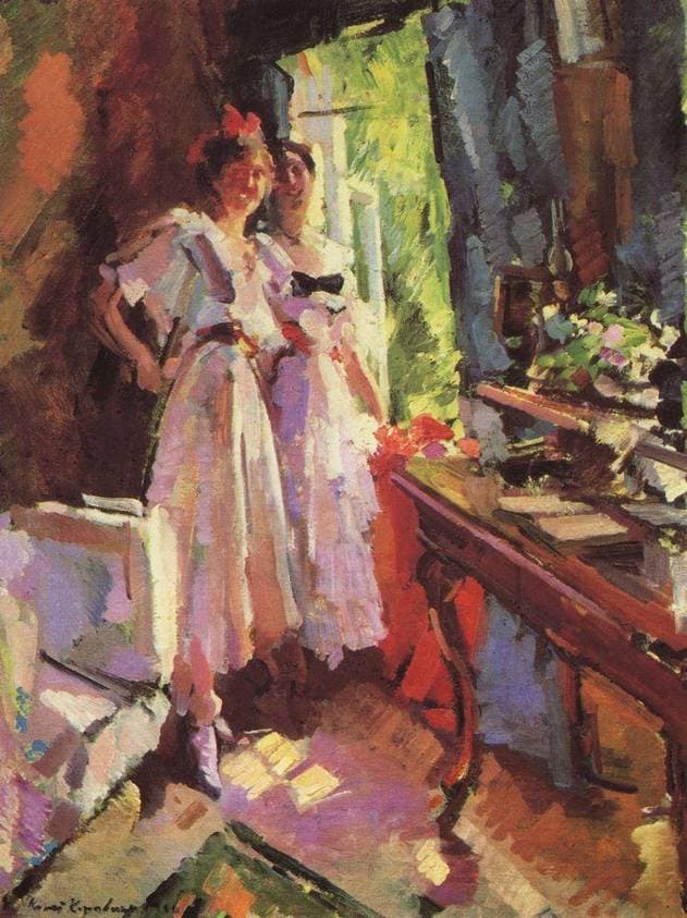 At the Open Window — Konstantin Korovin