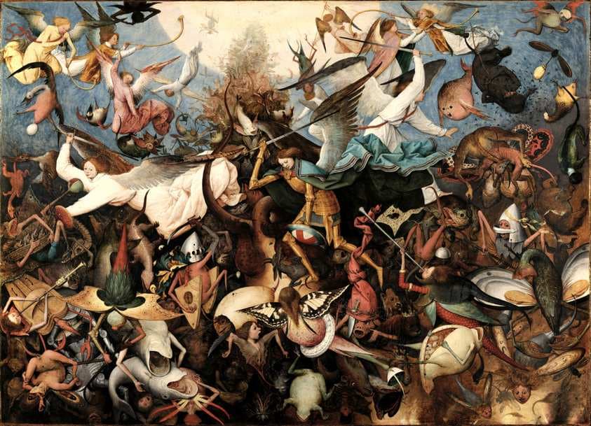 The Fall of the Rebel Angels — Pieter Bruegel the Elder