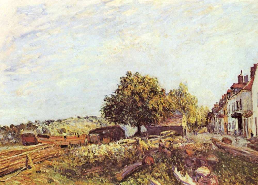 Saint Mammès in Morning — Alfred Sisley