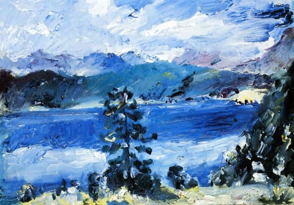 The Walchensee with a Larch Tree — Lovis Corinth