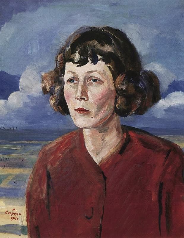 Portrait of the poetess Maria Petrovykh — Martiros Saryan
