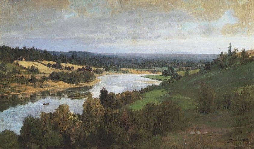 Oyat river — Vasily Polenov