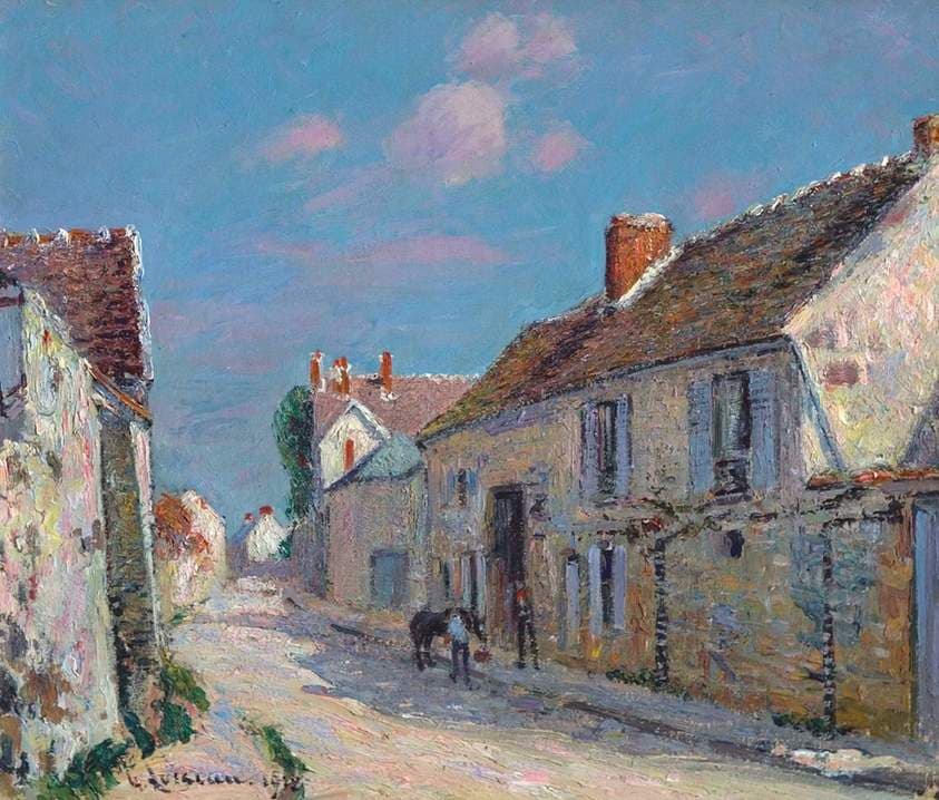 Rue a Ennery — Gustave Loiseau