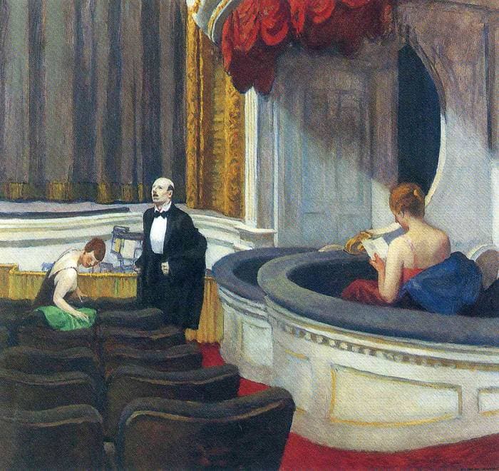 Two on the Aisle — Edward Hopper