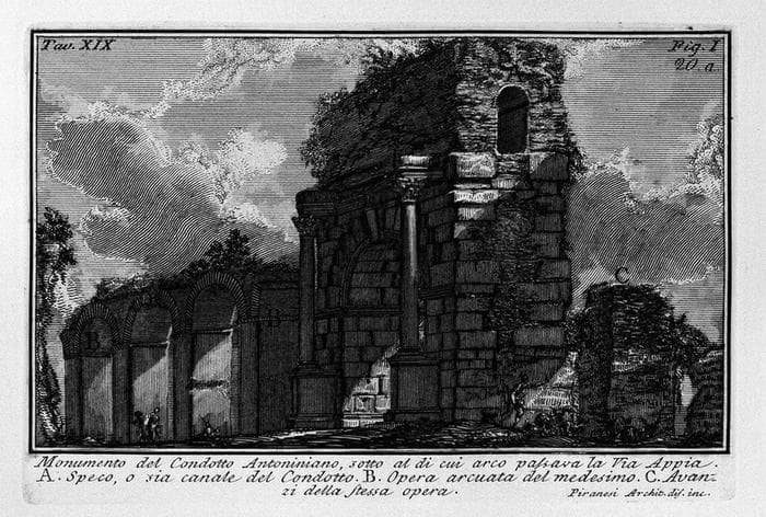 The Roman antiquities, t. 1, Plate XIX — Giovanni Battista Piranesi