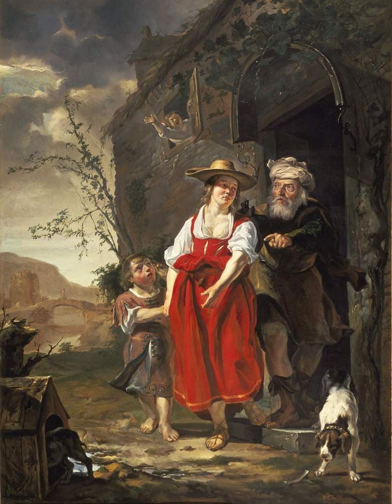 The Dismissal of Hagar — Gabriël Metsu