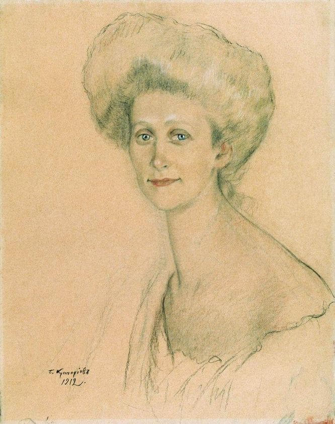 Portrait of T.F. Davydova — Boris Kustodiev