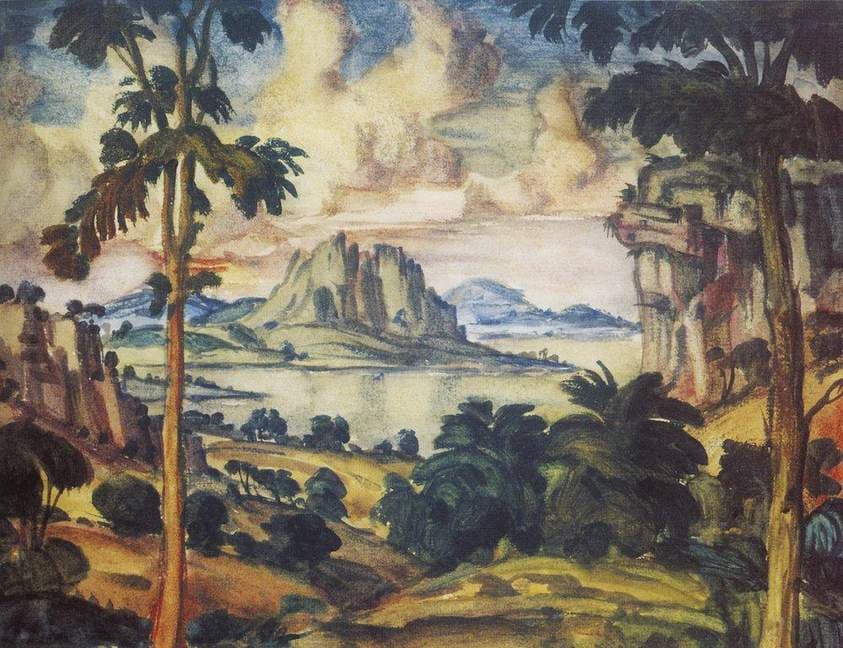 Romantic landscape — Konstantin Bogaevsky