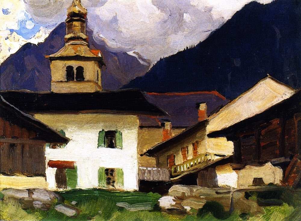 Church of Les Houches, Haute-Savoie, France — Clarence Gagnon