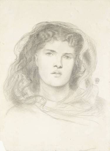 The Beloved study (The Bride study) — Dante Gabriel Rossetti
