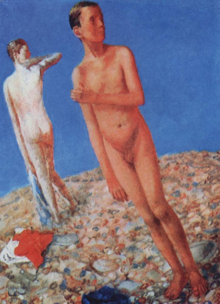 Boys (on top) — Kuzma Petrov-Vodkin