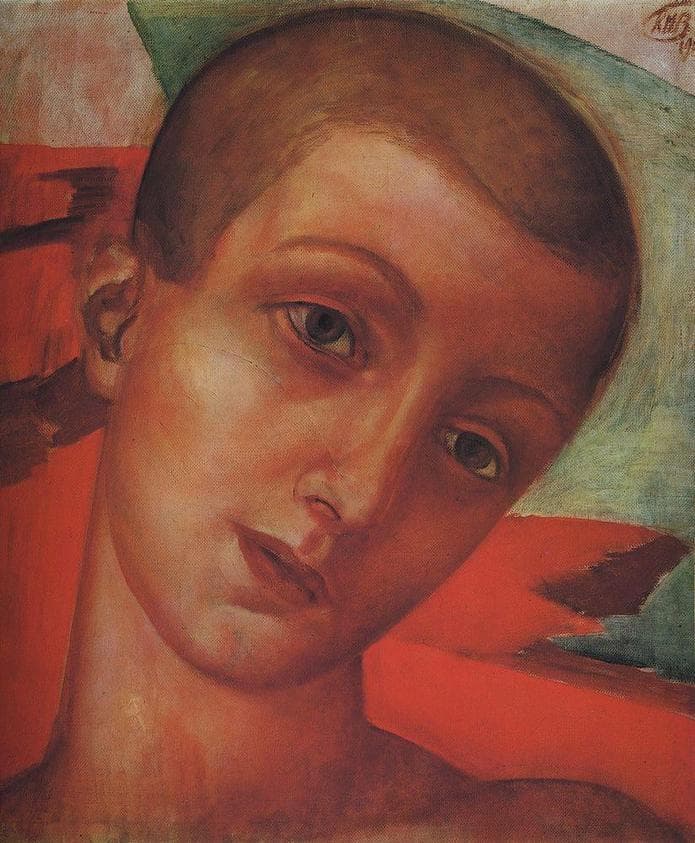 Head of a boy — Kuzma Petrov-Vodkin